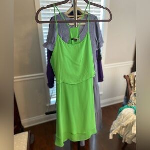 Women’s Gianni Soagetti Strap Green Dress